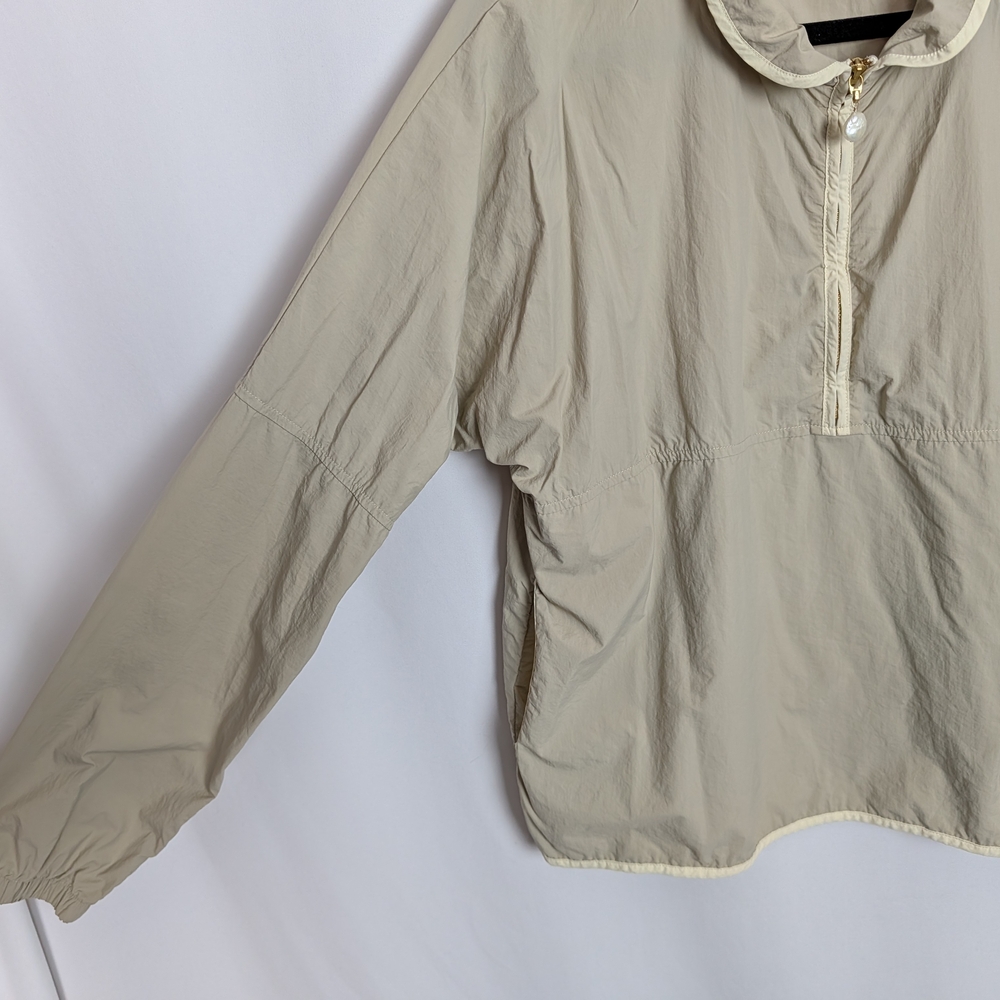 DONNI. Cream Zip-Up Bomber - Picture 7 of 12